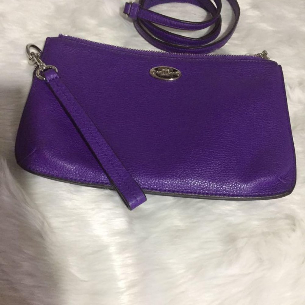 Coach Bright Purple Cross body with hand strap
